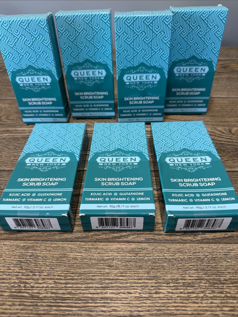 (7) Queen Skin Brightening Scrub Soap Lemon Turmeric Cruelty Free